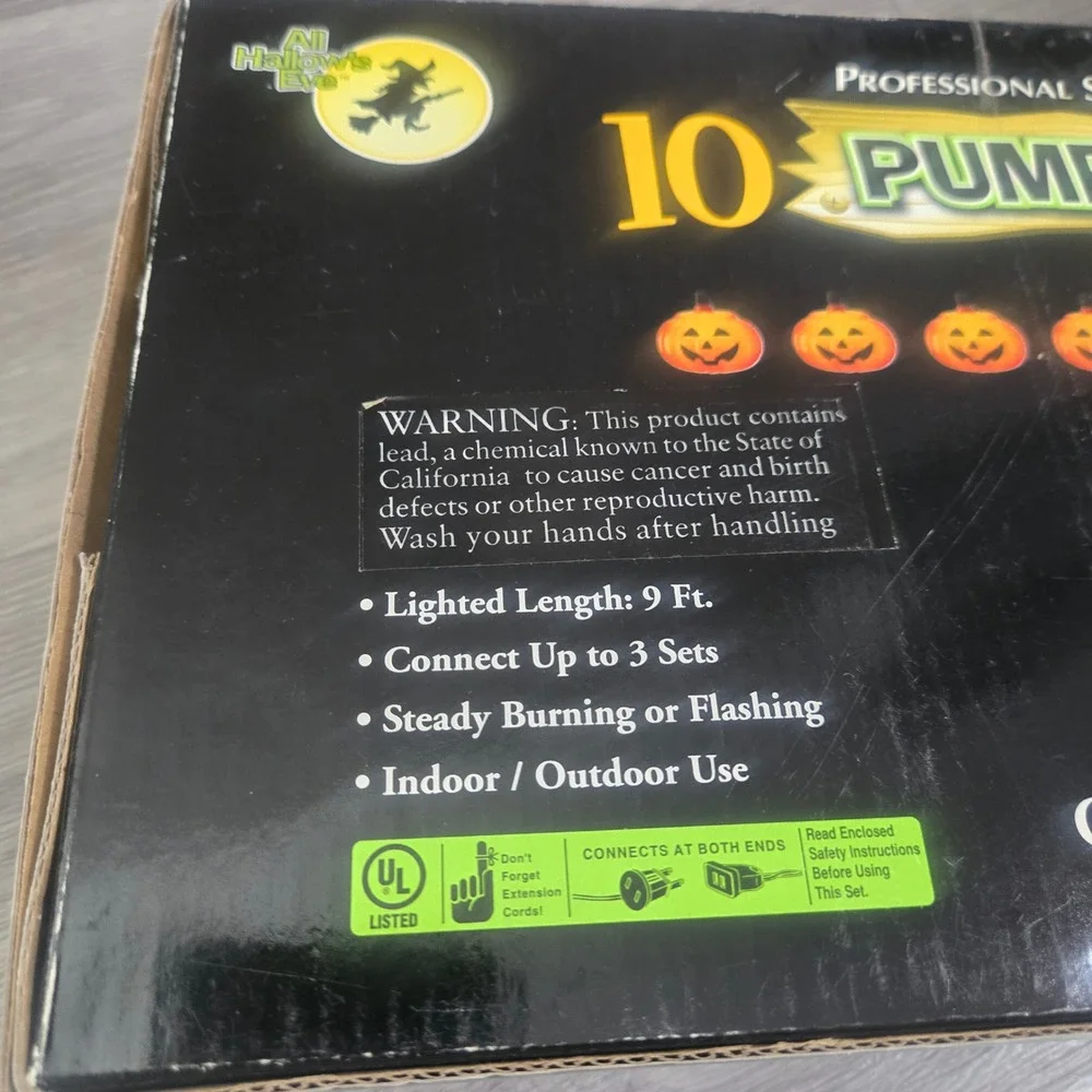 Vintage All Hallows Eve Halloween Light 5 Mix Sets Bundle Decor Pumpkins & Ghost